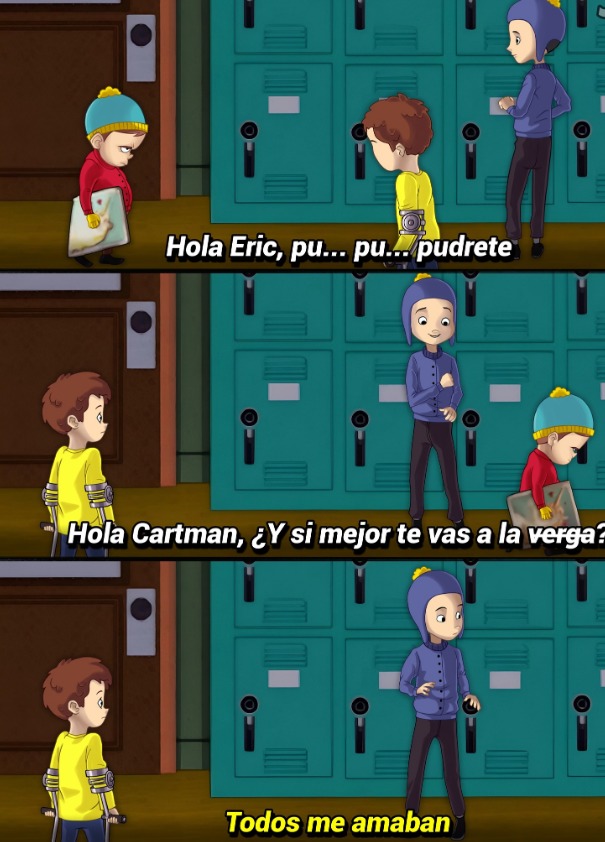 La realidad de cartman - meme