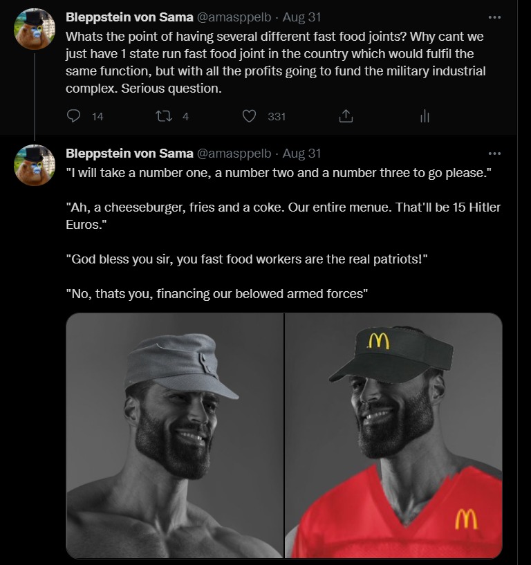dongs in a burger - meme