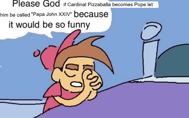 If Pizzaballa becomes Pope and they don’t call him Papa John XXIV I’m rioting - meme
