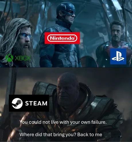 Gamers crawling back to Nintendo like - meme