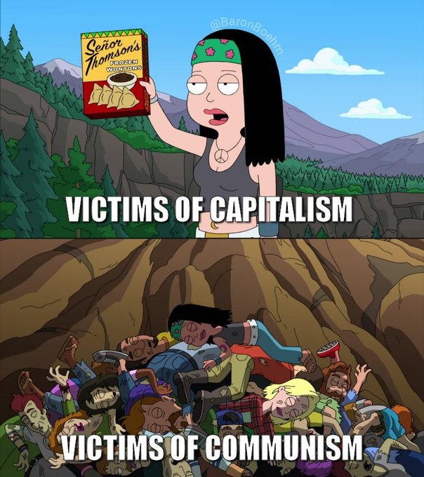wiping boogers on communism - meme