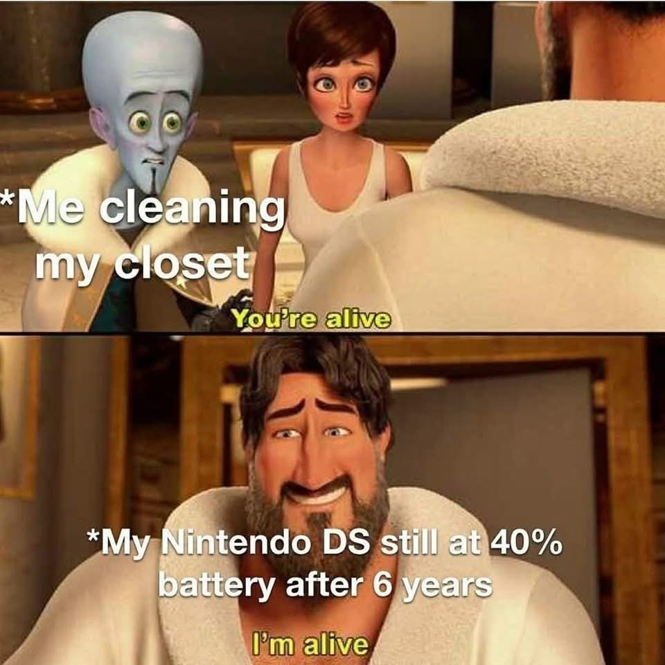 title still has his DS Lite - meme