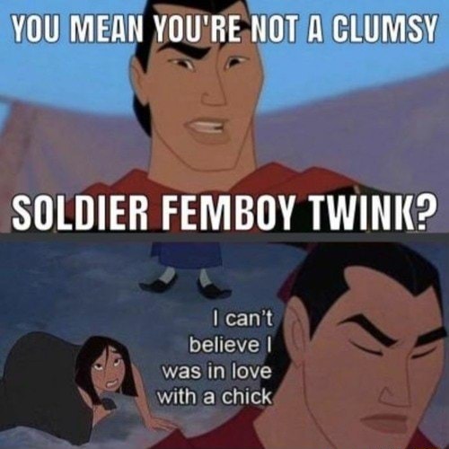 Clussy soldier femboy twink - meme