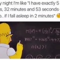 Every single night doing math