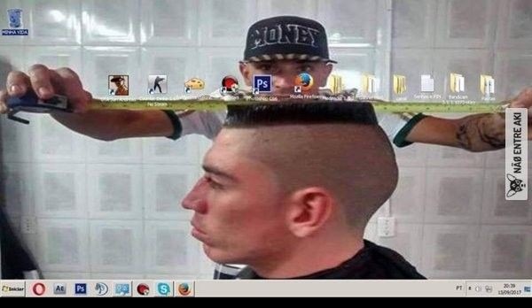 A criatividade tá em dia - meme