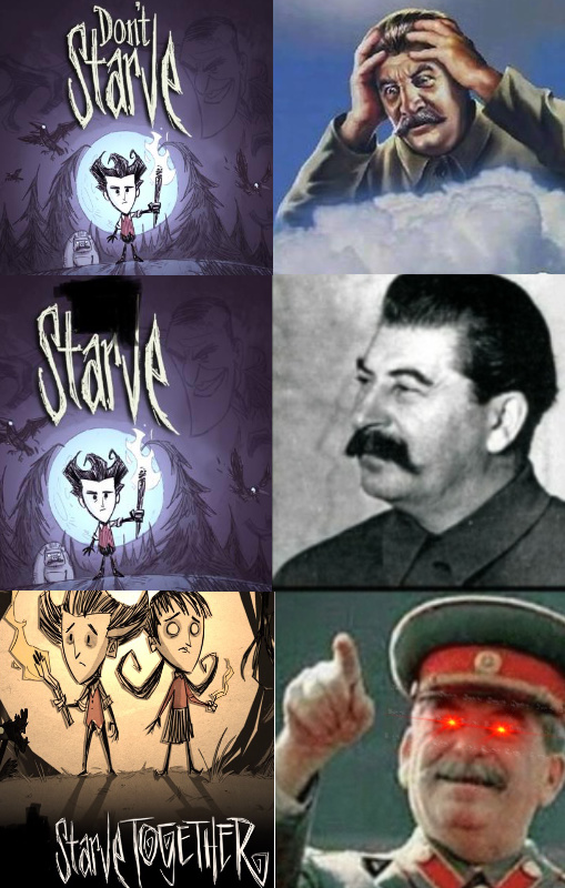 Starve for the all-mighty god, Granddaddy Stalin. - meme