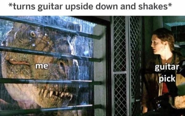Guitar pick - meme