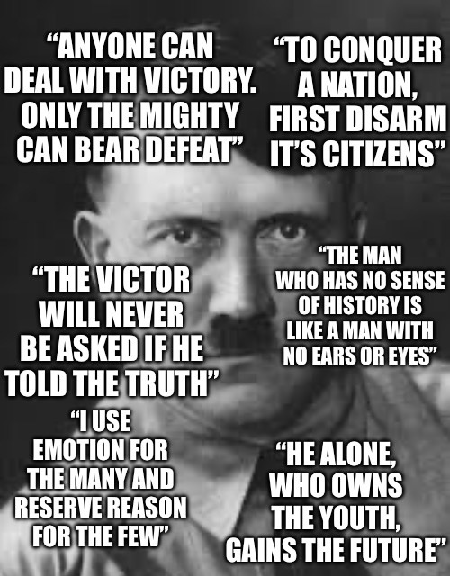 Quotes by Hitler. - meme