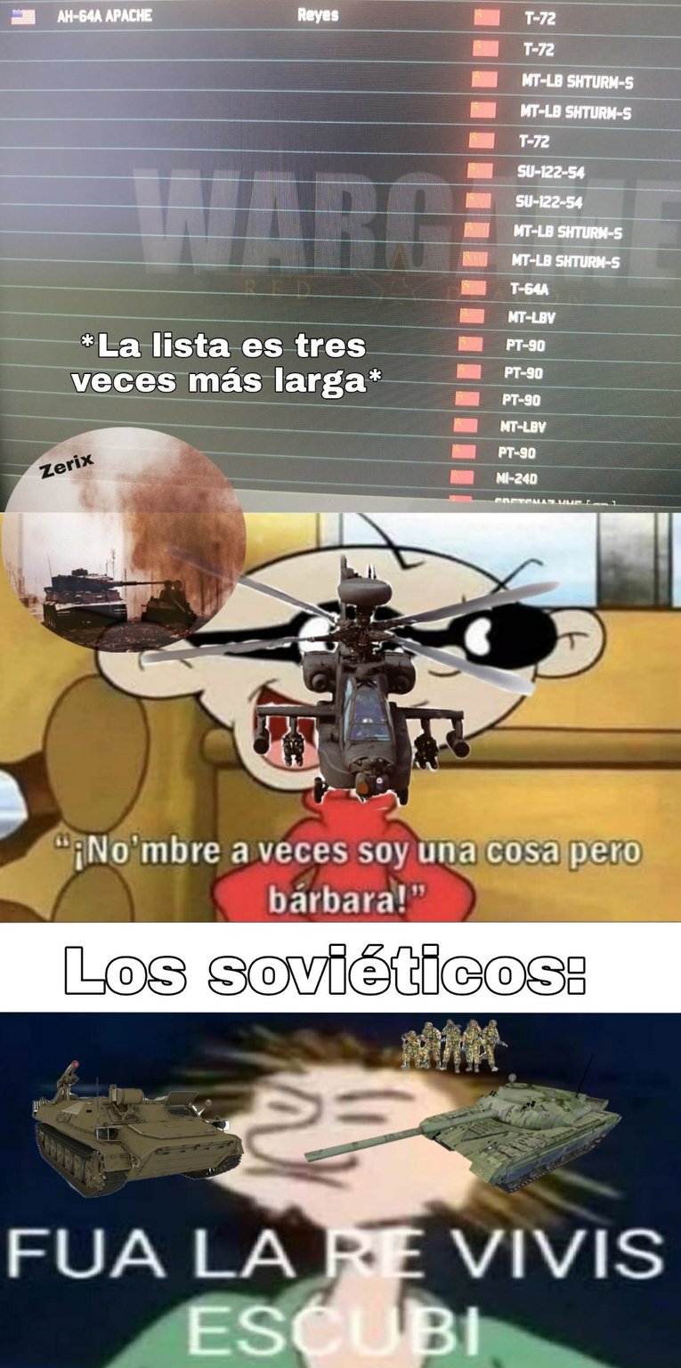 Los AH-64 salvaron la partida - meme