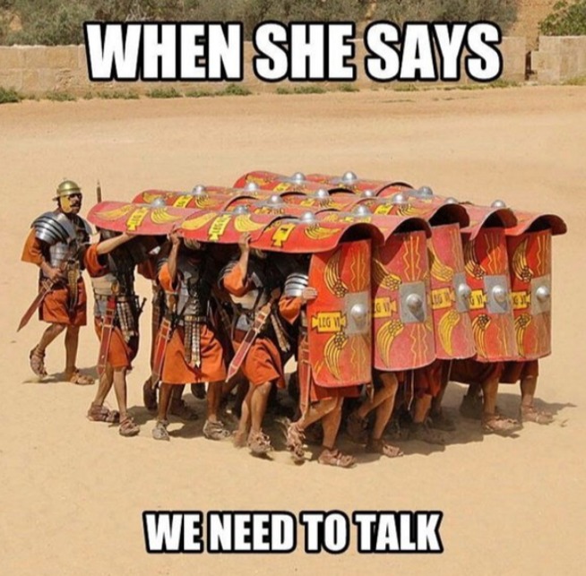 we need to talk? - meme