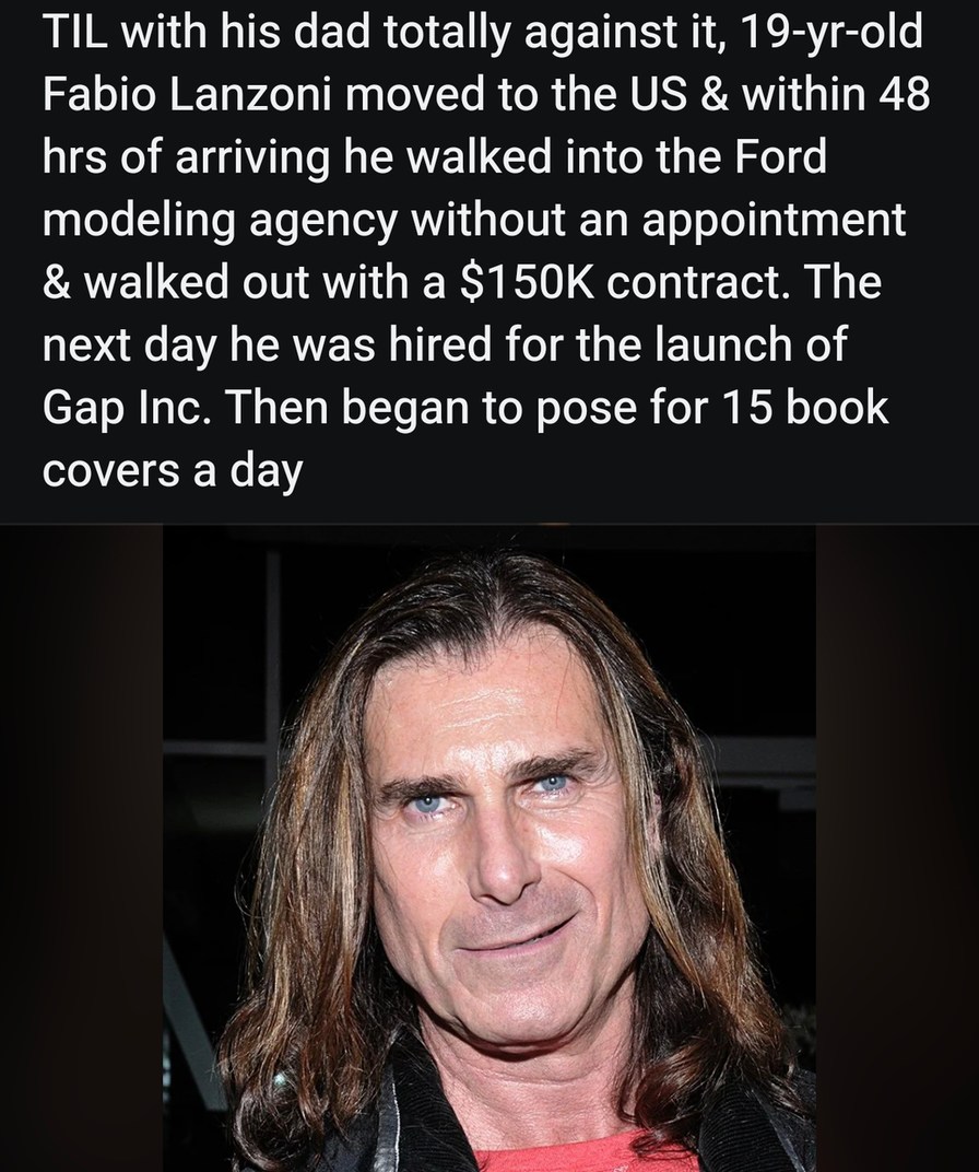 Fabio pulled up to America and became a cover model in 48 hours - meme