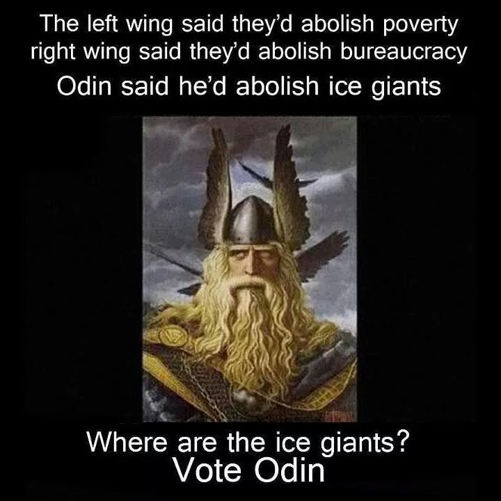 The Allfather gets my vote - meme