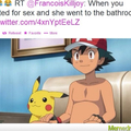 ..why is pikachu there?... THREESOME?!?!
