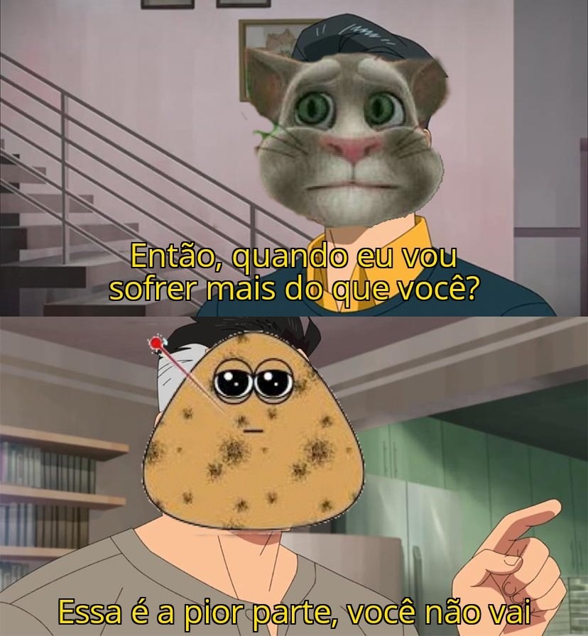 Eu gostava de bater no Tom por ele se parecer com um furry... Belo e moral? - meme