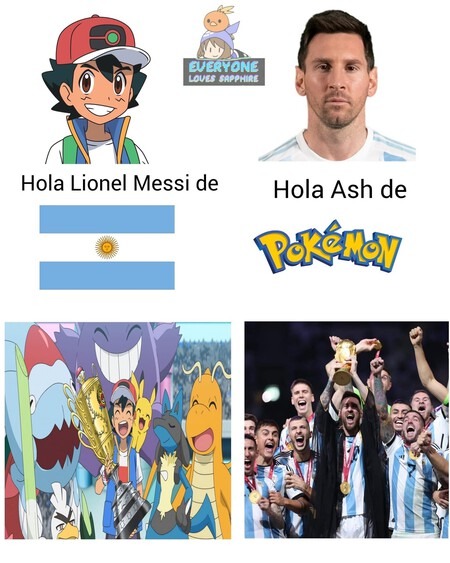 Messi es mejor - meme