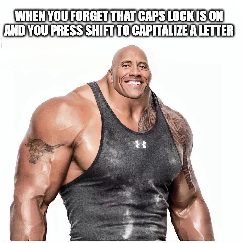 Caps lock - meme