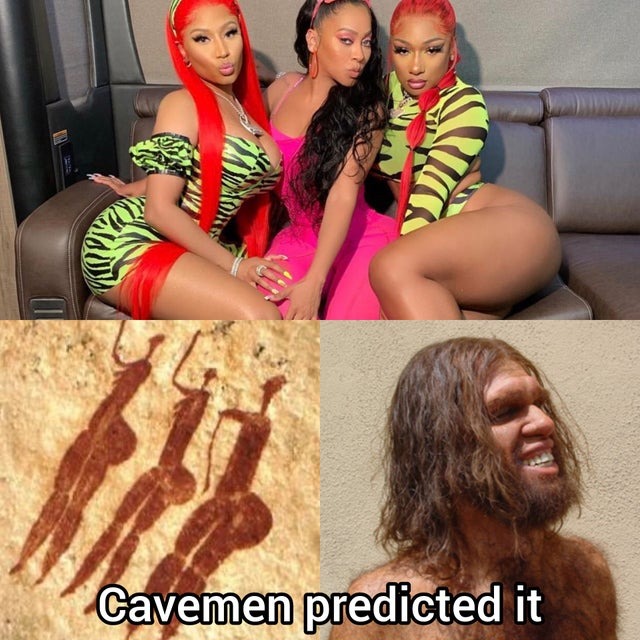 Caveman predicted it - meme