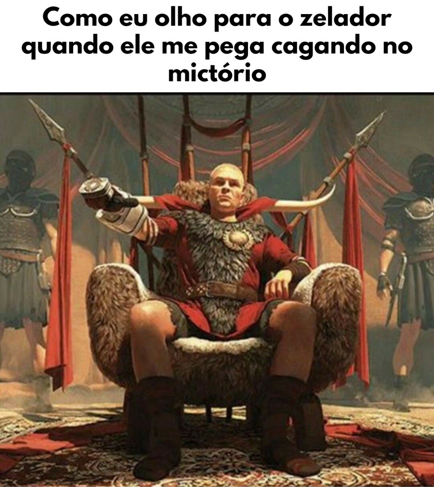 Caguei No Mictório - meme