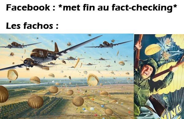 Fin du fact-checking sur Facebook - meme