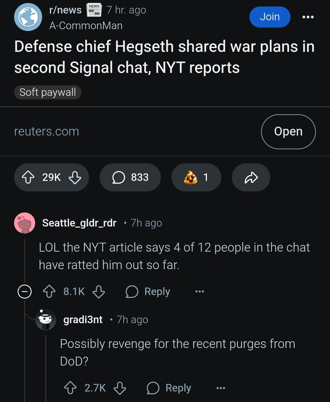 Half the chat snitched already and the group’s still active - meme