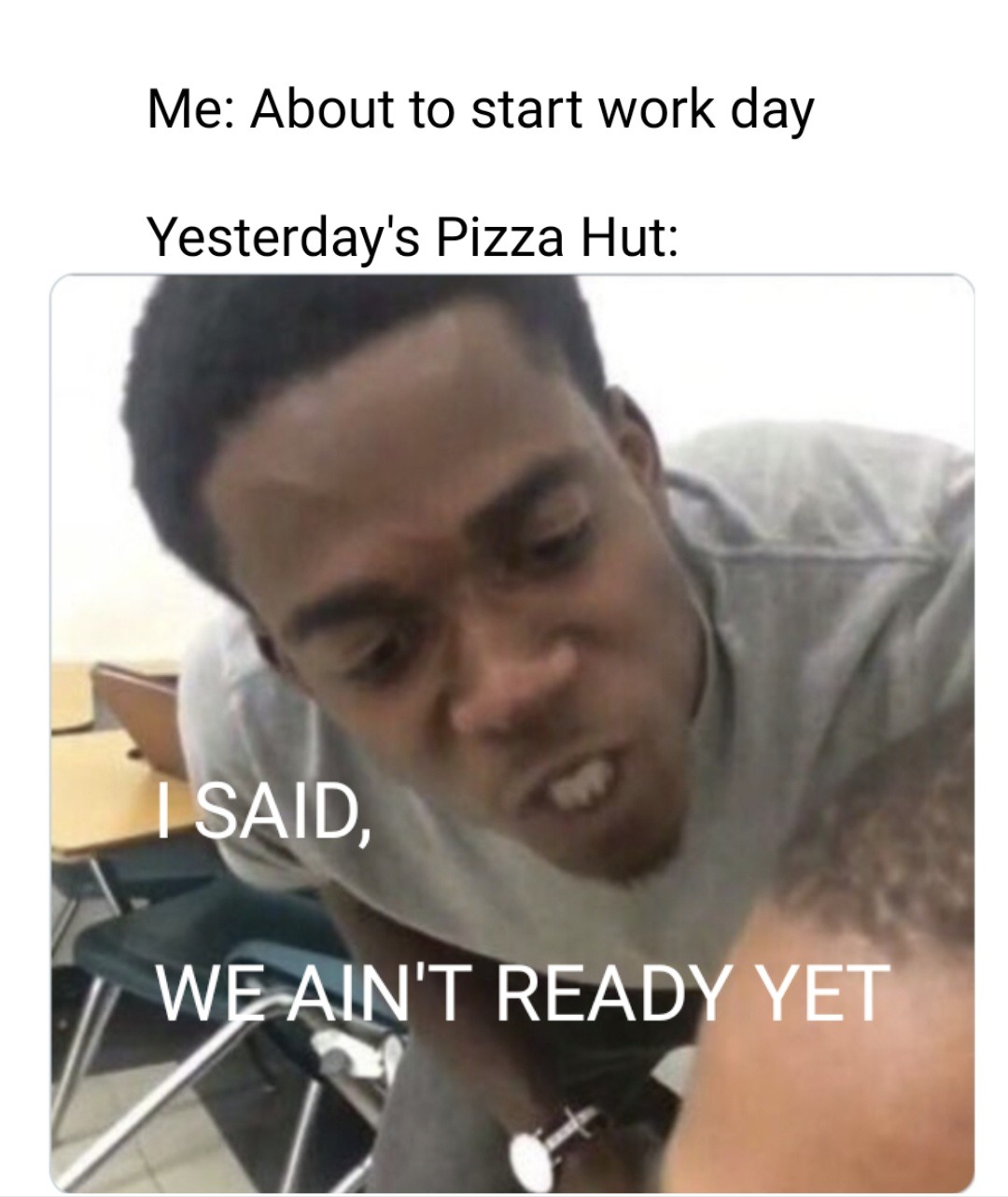 The Hut out-pizza'd me - meme