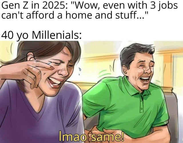 Gen Z's future is dark - meme