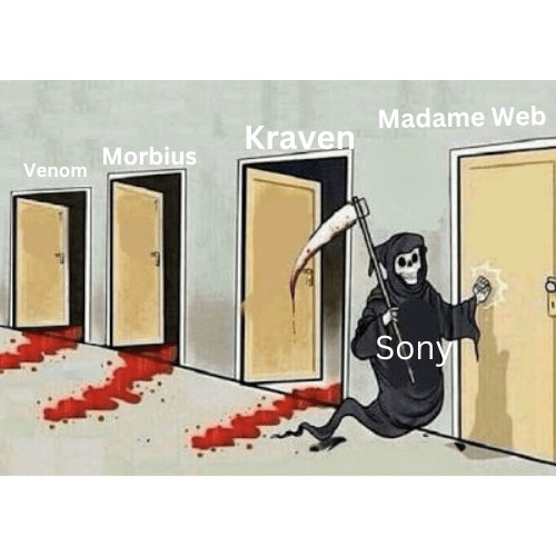 Sony about to butcher Madame web - meme