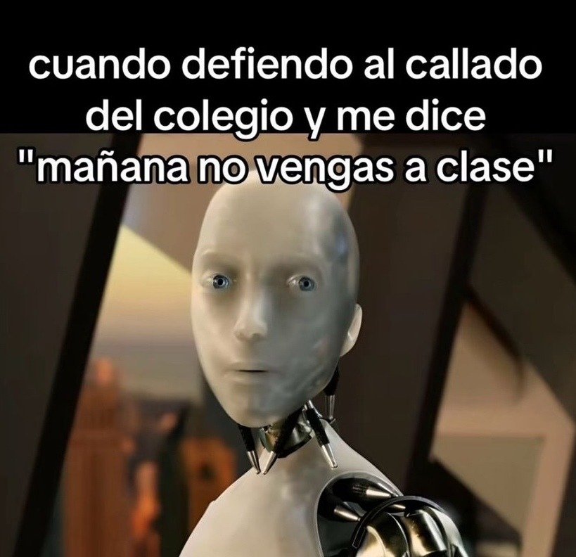 Humor negro y robot tesla - meme
