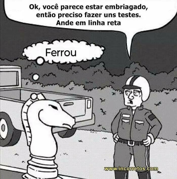 Deu ruim pro cavalo - meme
