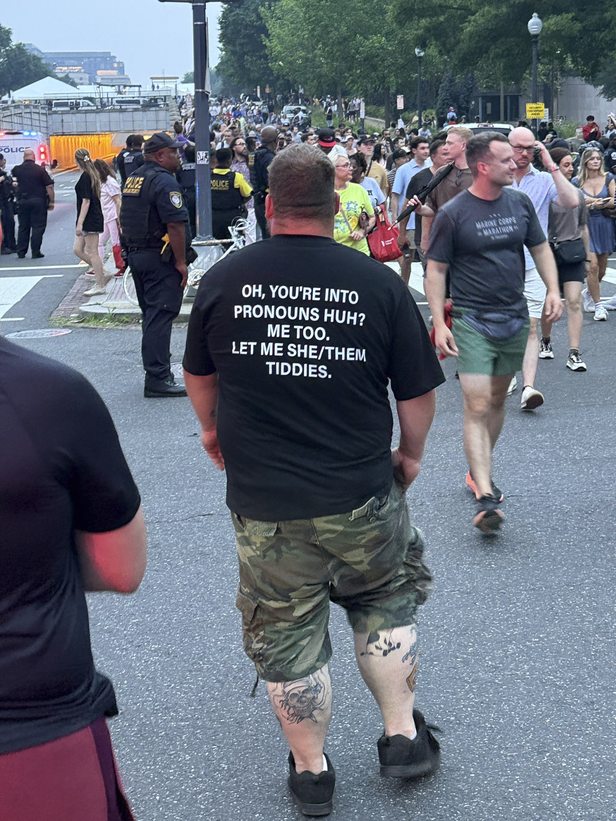 At the parade - meme