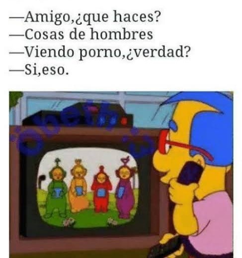 Aquí nadie ve porno - meme