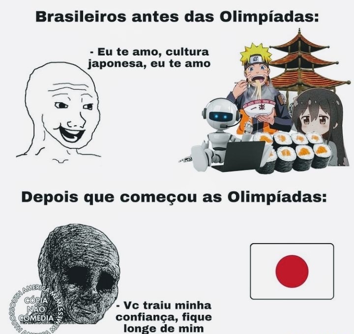 Japão nas olimpíadas - meme