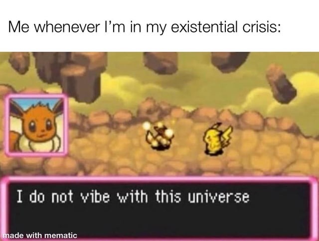 existential crisis - meme