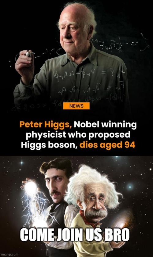 Peter Higgs death meme