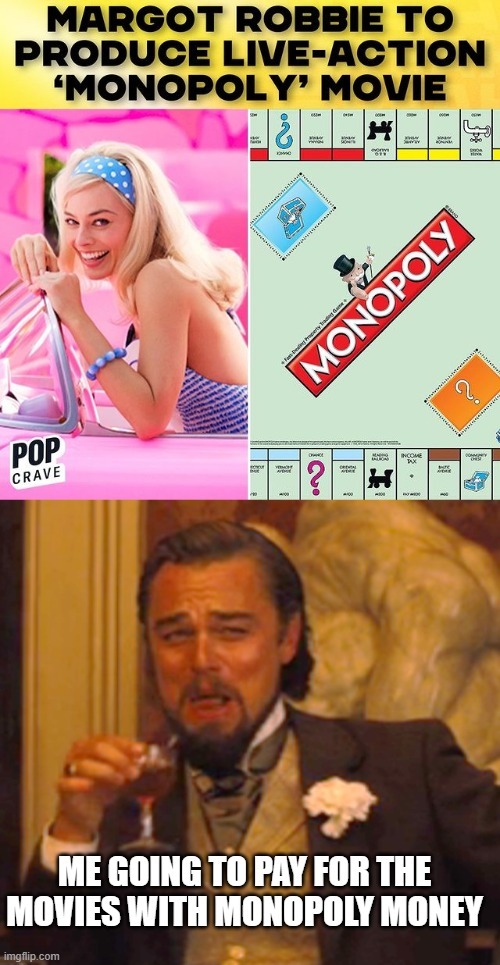 Margot Robbie Monopoly movie meme