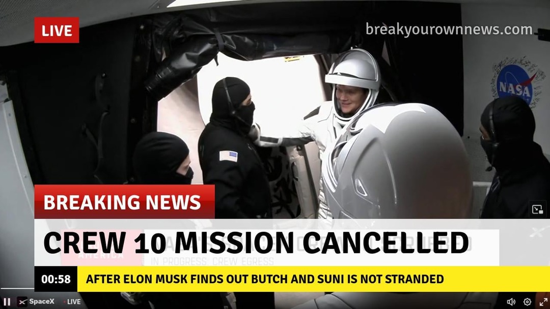Nasa SpaceX crew 10 launch meme news
