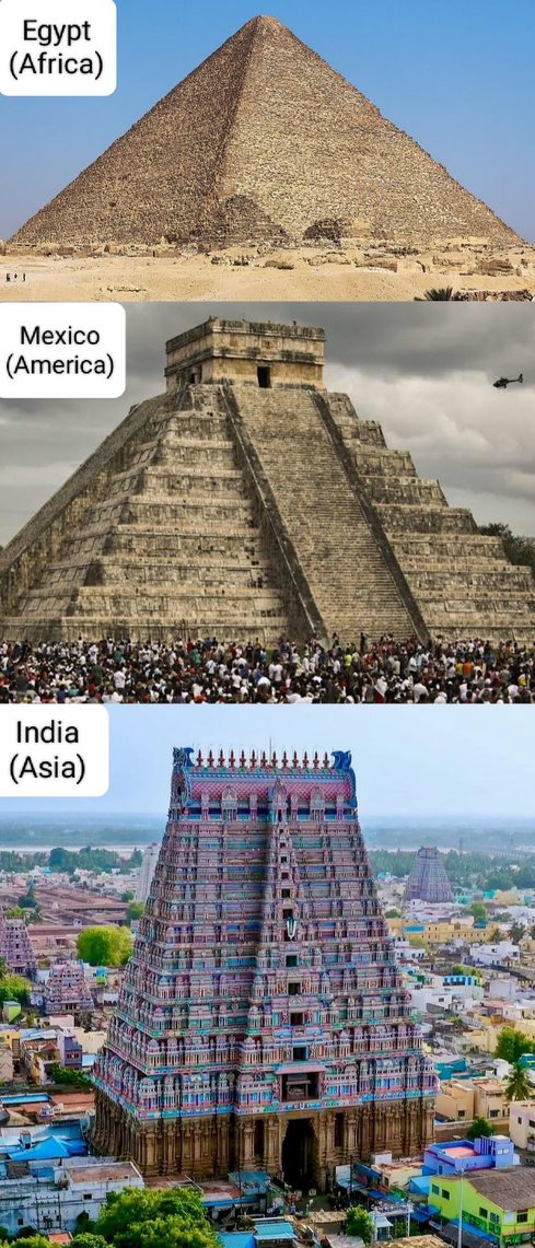 Ancient civilizations loved pyramids - meme