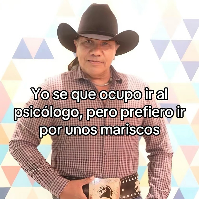 Sé que necesito terapia, pero unos mariscos primero - meme