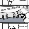 Deaf convention