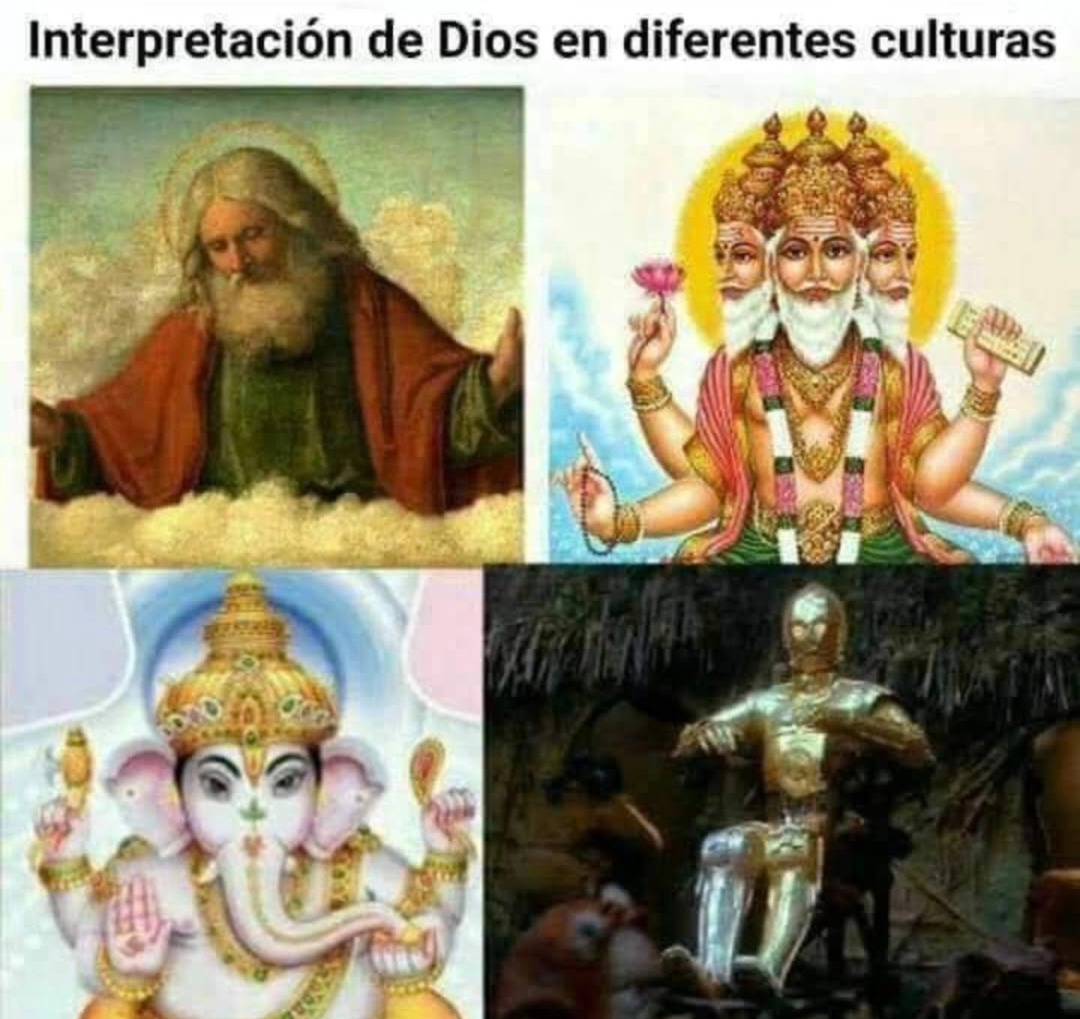 Así ven a dios en distintas culturas y todos parecen meme