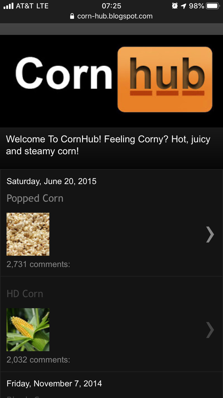 Corn Hub - meme