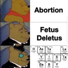 Yeetus thy fetus into deletus - meme