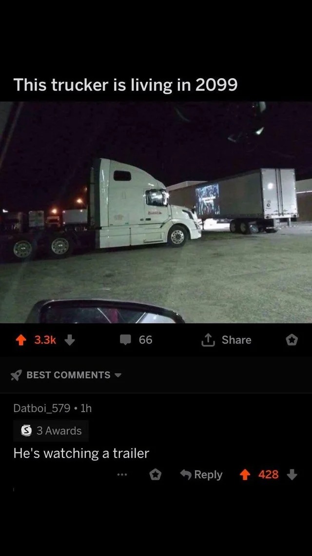 Truck trailer - meme