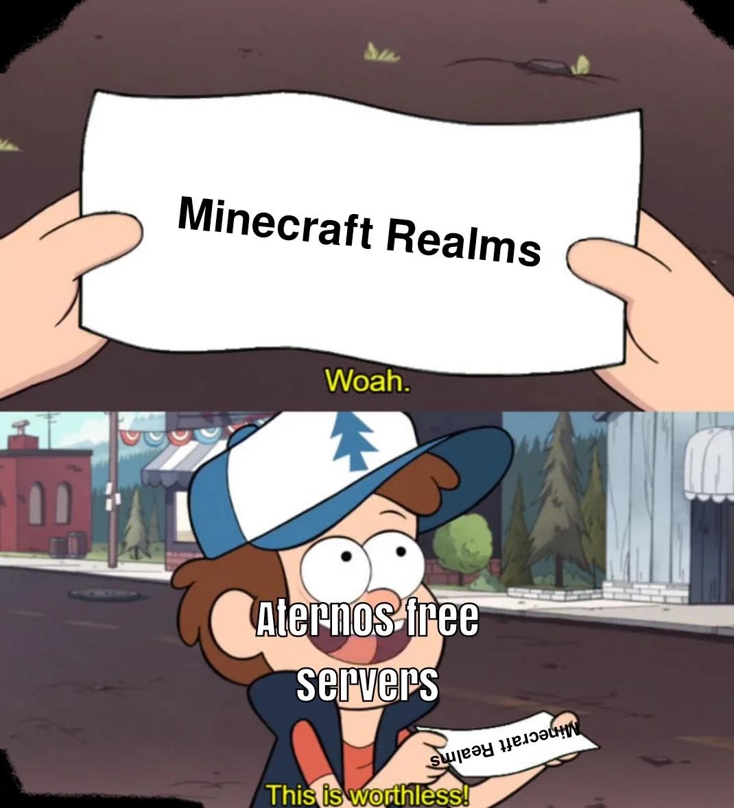 Minecraft realms meme