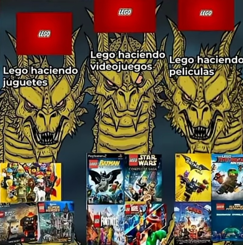 meme de la calidad de lego haciendo sus productos