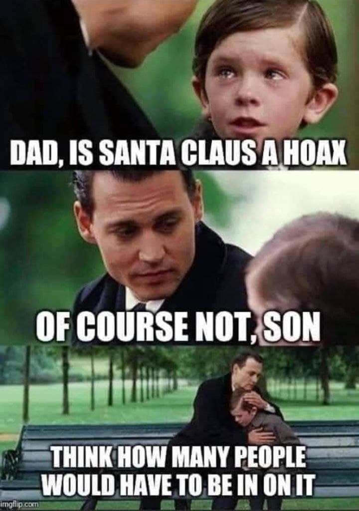 Is Santa Claus a hoax? - meme