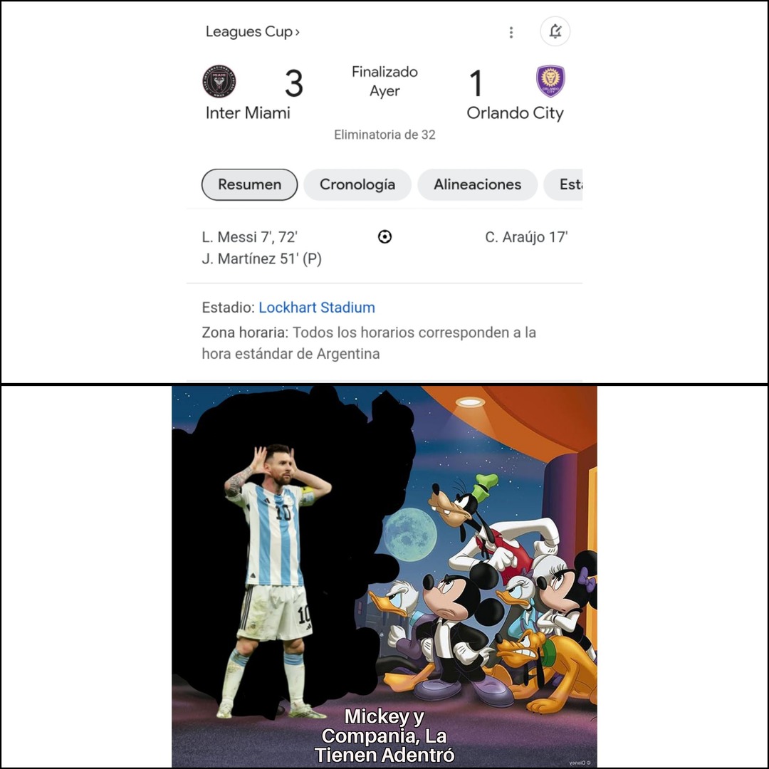Messi va Orlando City - meme