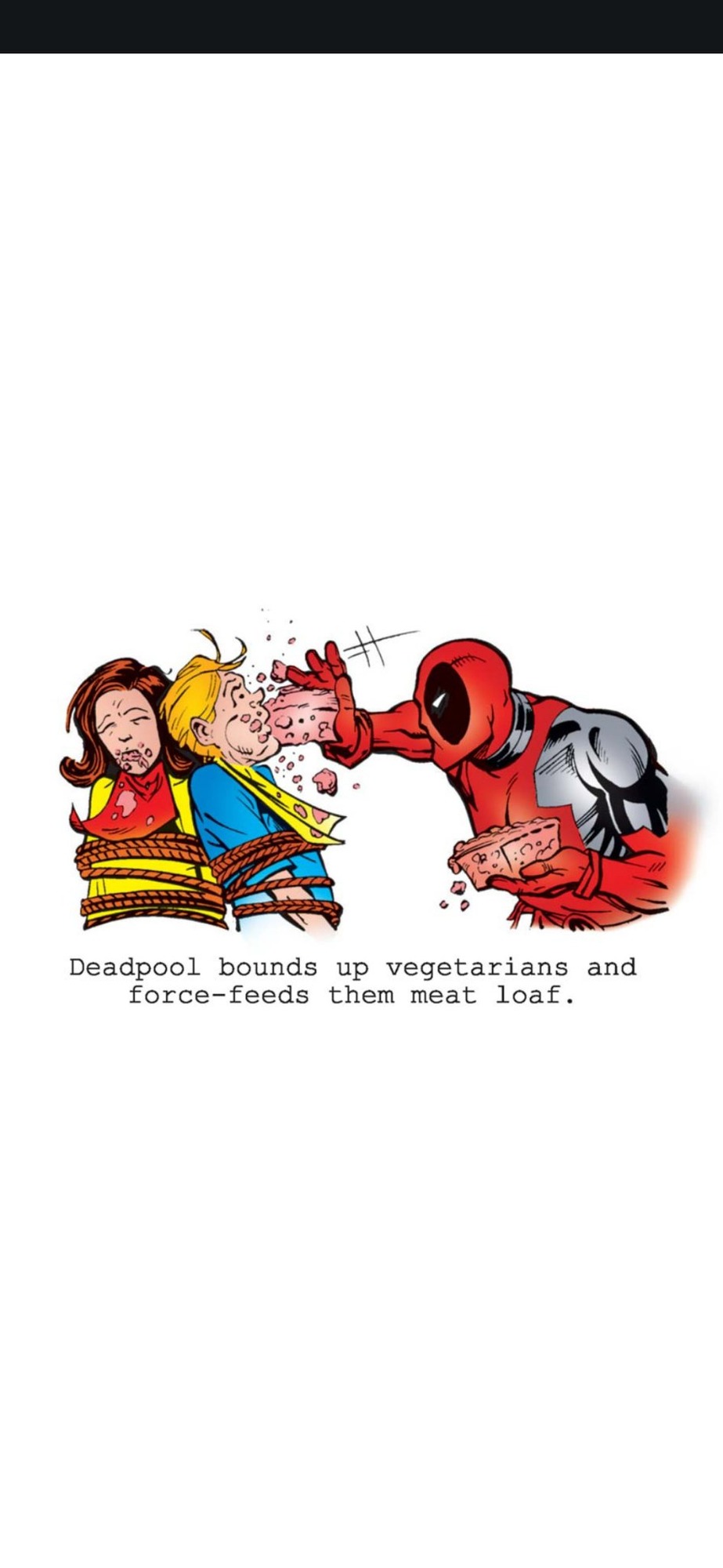 I can't believe this is a real deadpool panel - meme