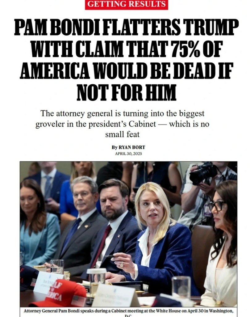 Attorney General really said Trump saved 75% of America bro - meme