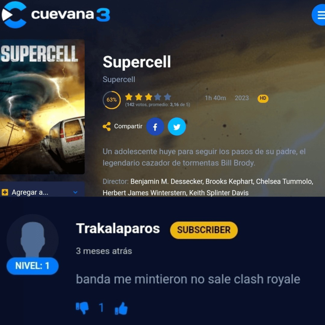 Hermano pensó que era la peli de la compañia que hizo clash xd - meme